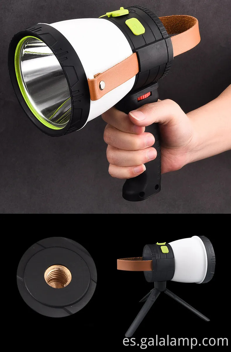 Linterera para acampar recargable solar de peso ultraligero con cargador de teléfono